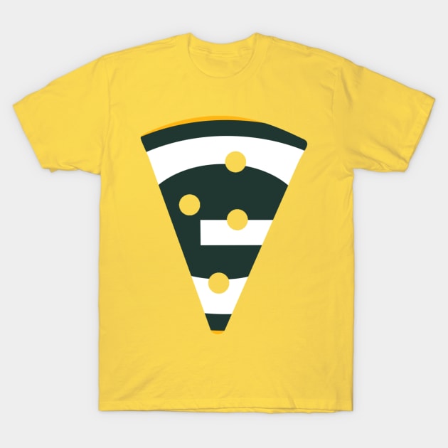 Green Bay Packers Cheese Slice T-Shirt by GMAT